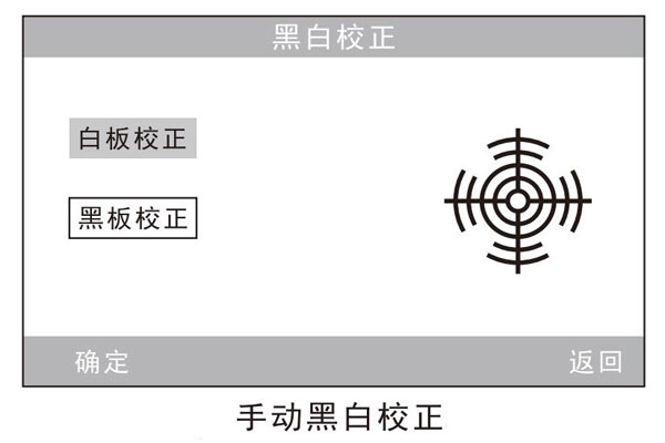 手动黑白校正界面